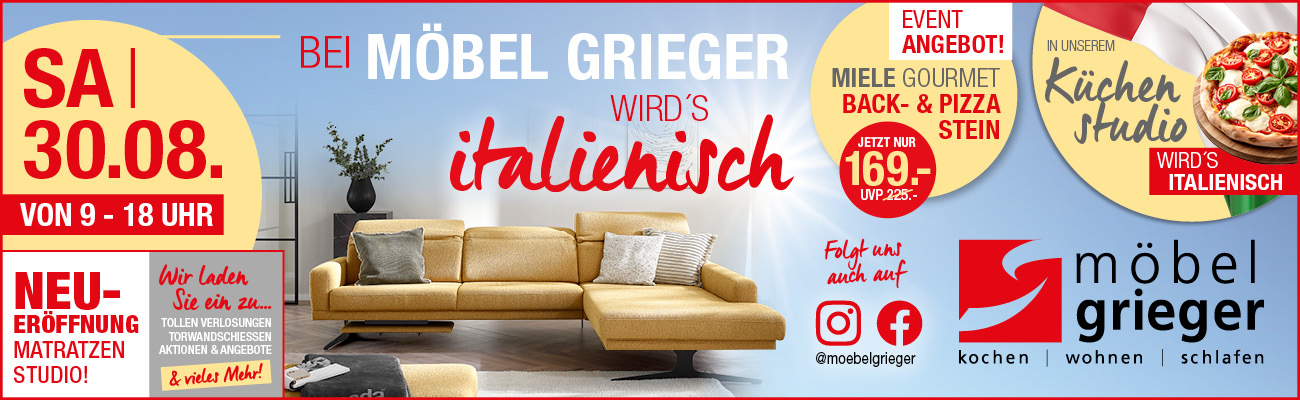Bei Möbel Grieger wirds italienisch
